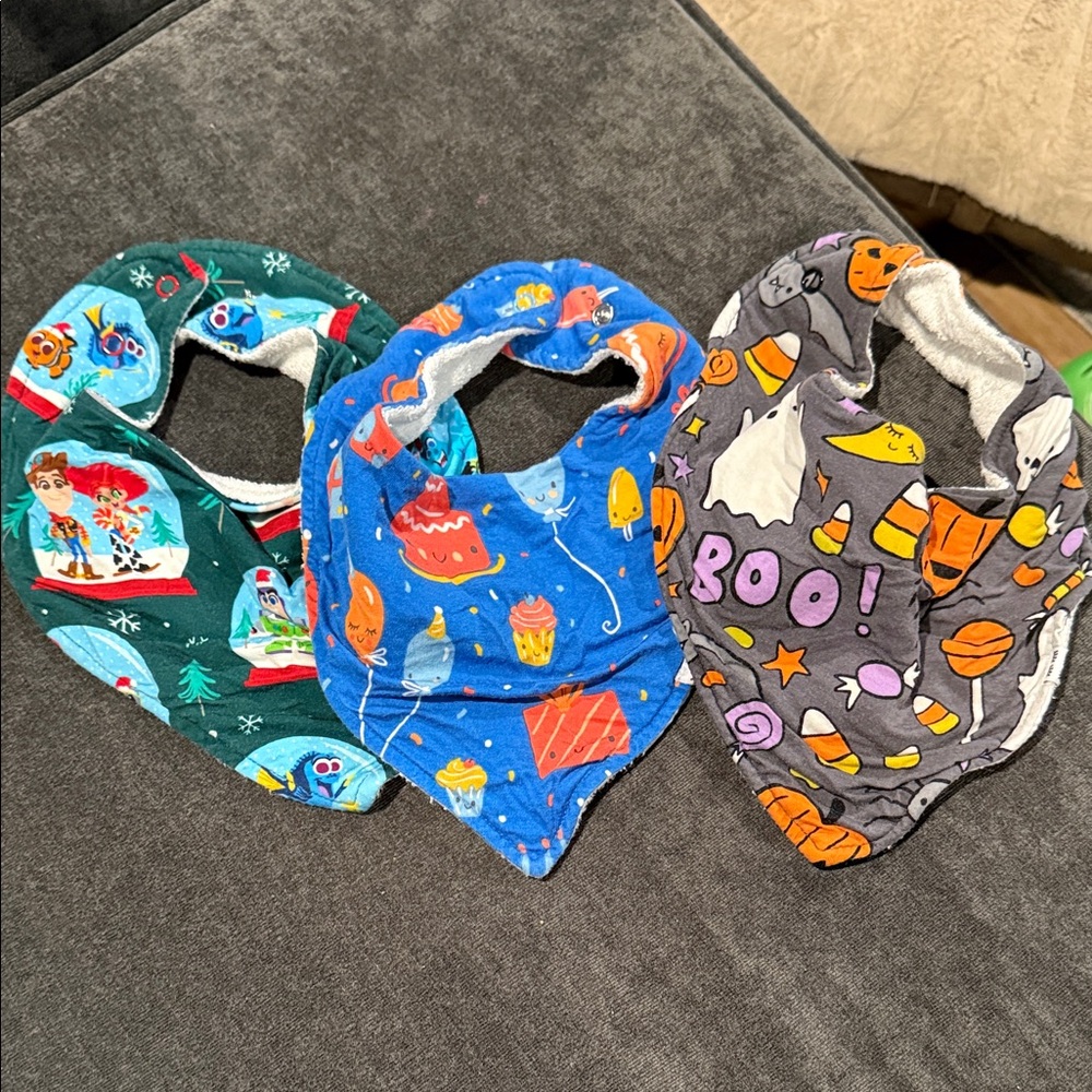 Little Sleepies Fun Print Bib Trio